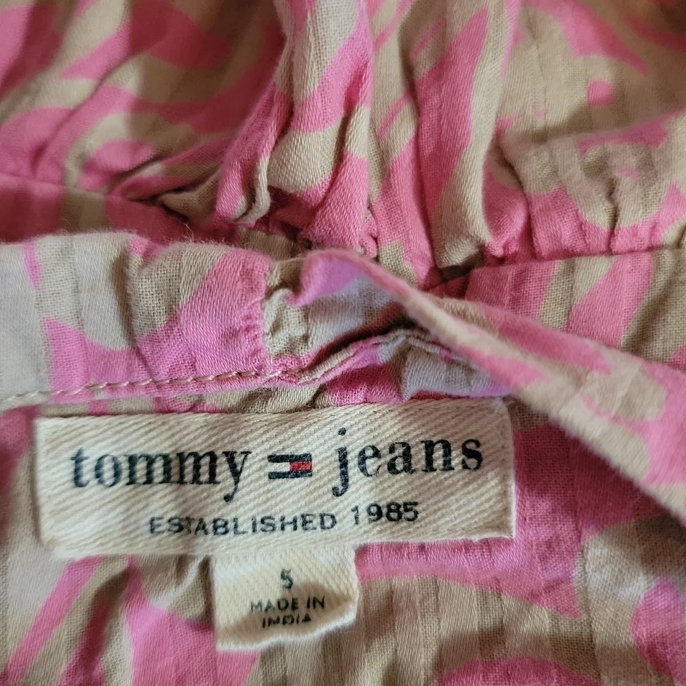 Vintage Y2K Tommy Jeans Ruffled Mini Skirt Size 5